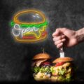 Neón Open Burger - Miniatura 4