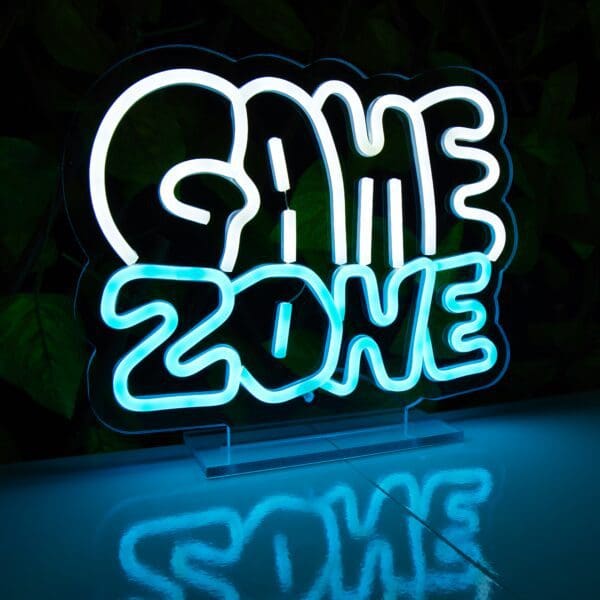Lámpara de Neón Game Zone te ofrece un letrero de neón de zona de juego vibrante y llamativo.