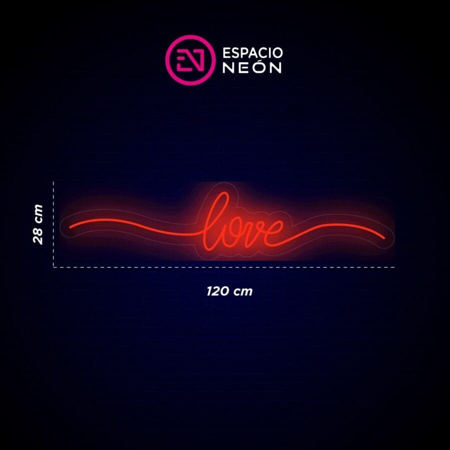 Un cartel de Alquiler Neón Love, perfecto para crear el ambiente en una cabina de DJ.