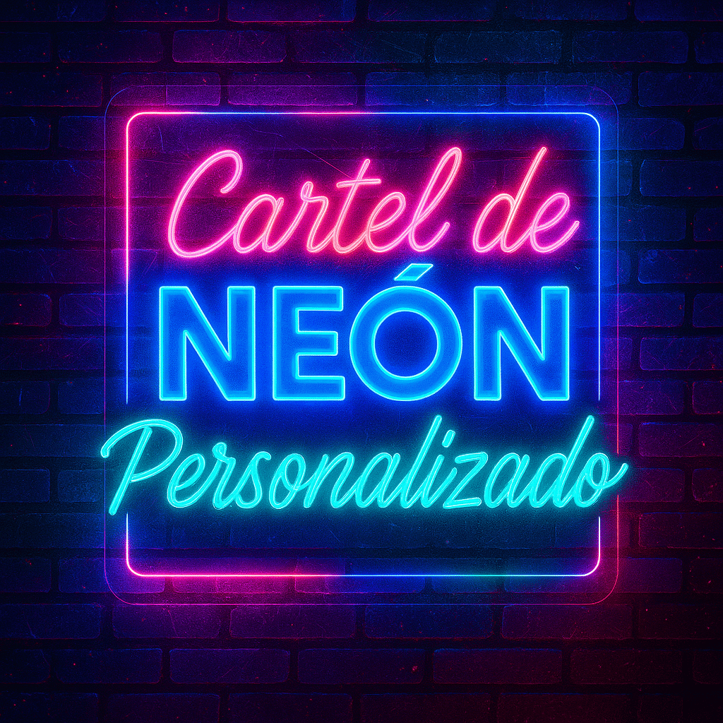 Cartel de Neón Personalizado