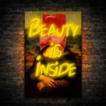 Cuadro Neón Beauty is Inside - Miniatura 1