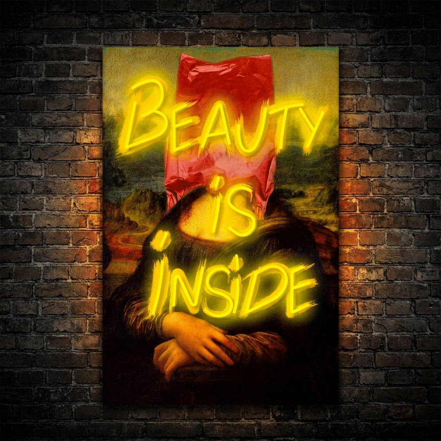 Cuadro Neón Beauty is Inside - Vista 1