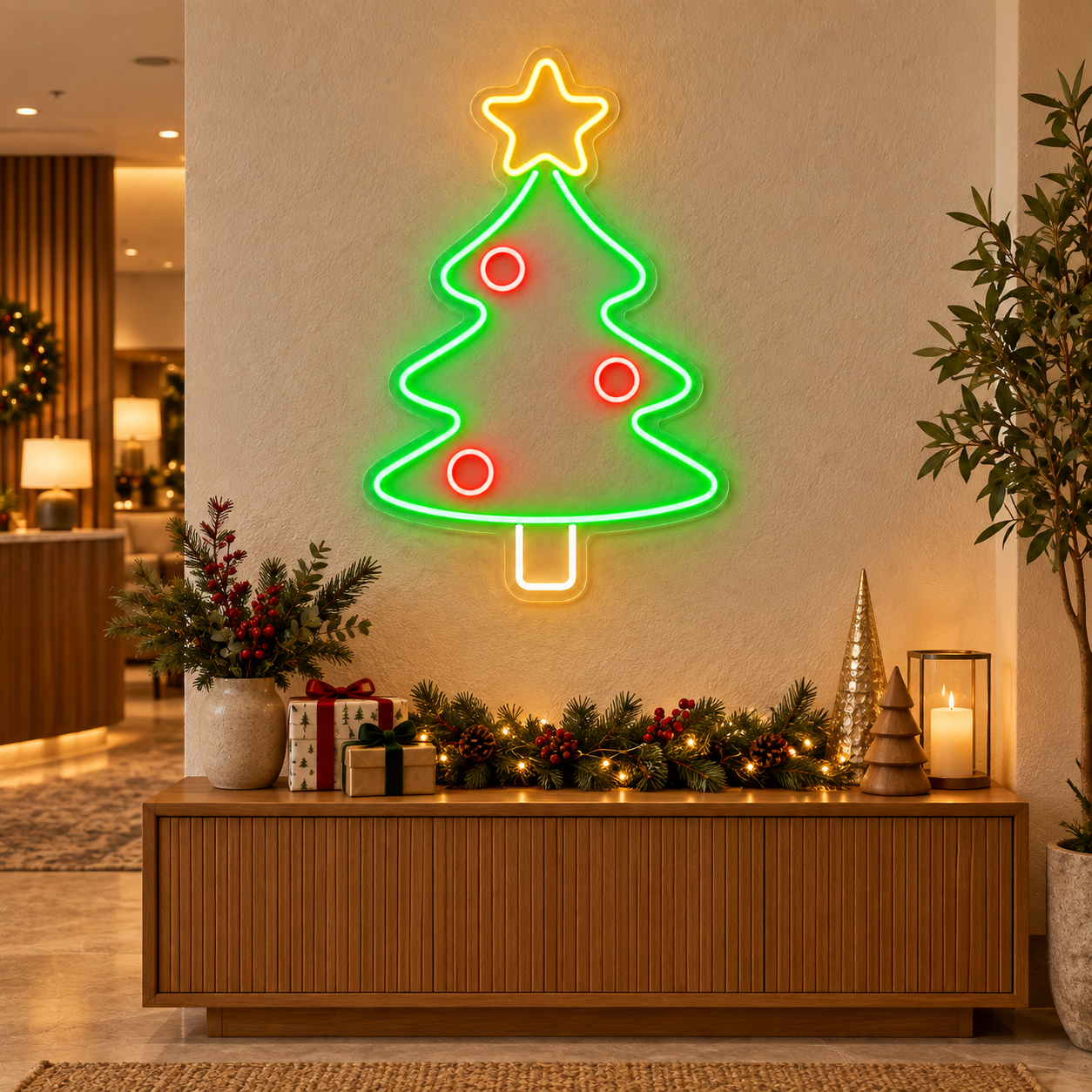 Neón LED Árbol de Navidad - Miniatura 2