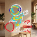 Neón Astronauta cabalgando - Miniatura 4