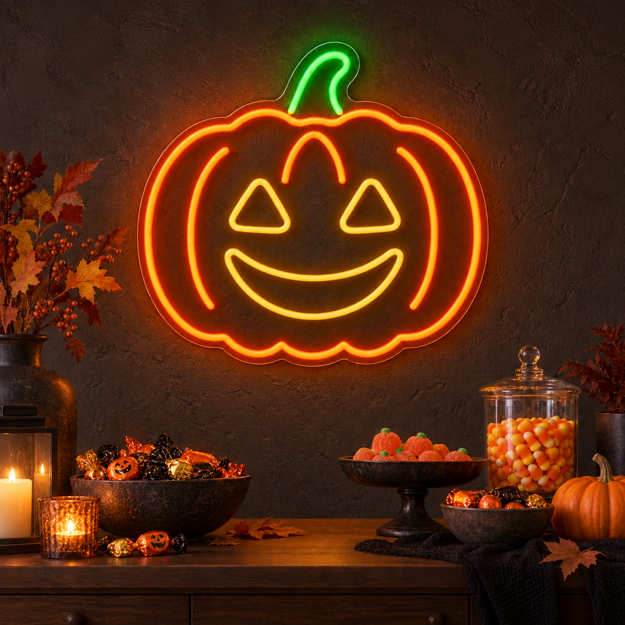 Neón LED Calabaza Halloween - Miniatura 2