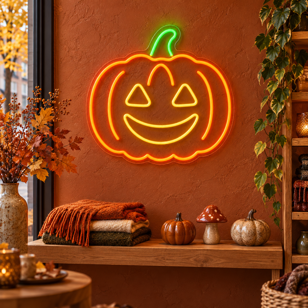 Neón LED Calabaza Halloween - Miniatura 3