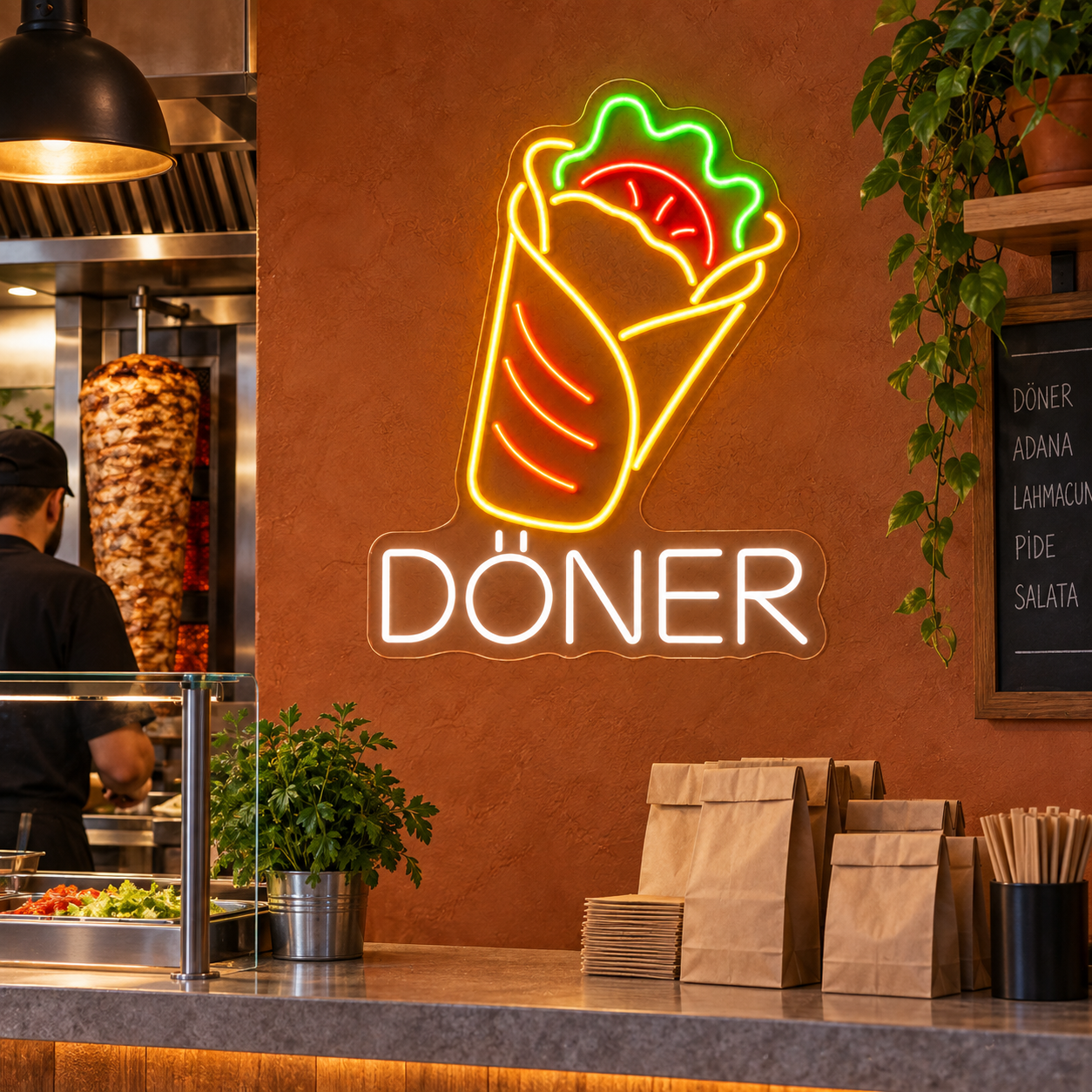 Neón LED Döner en Wrap - Miniatura 2
