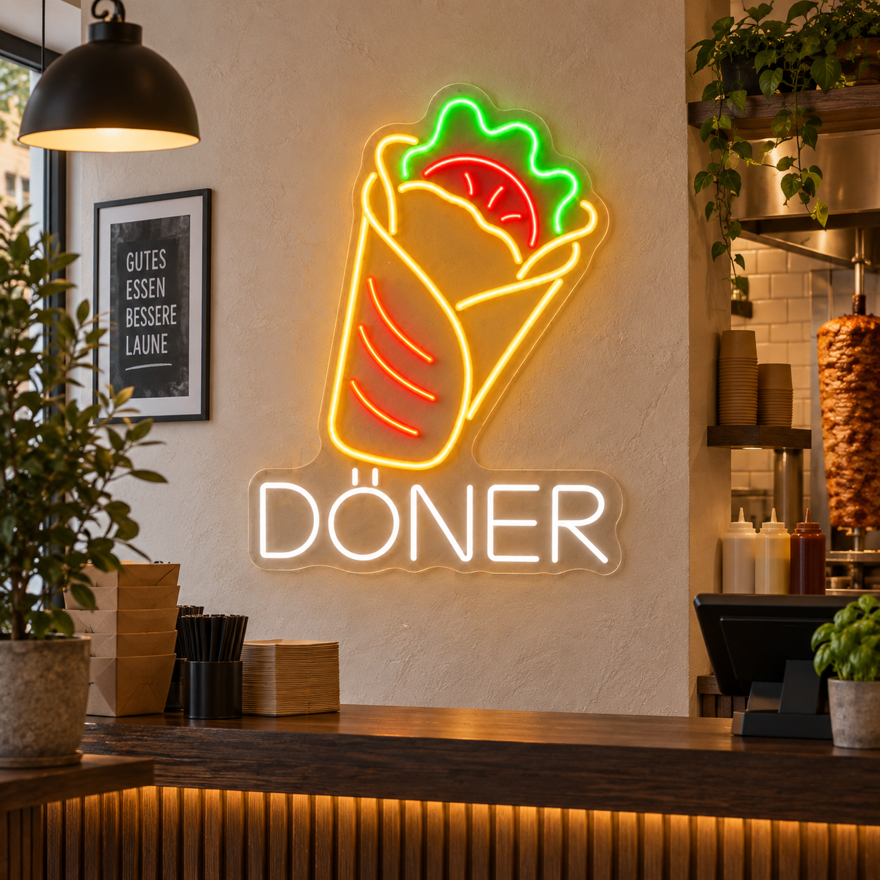 Neón LED Döner en Wrap - Miniatura 4