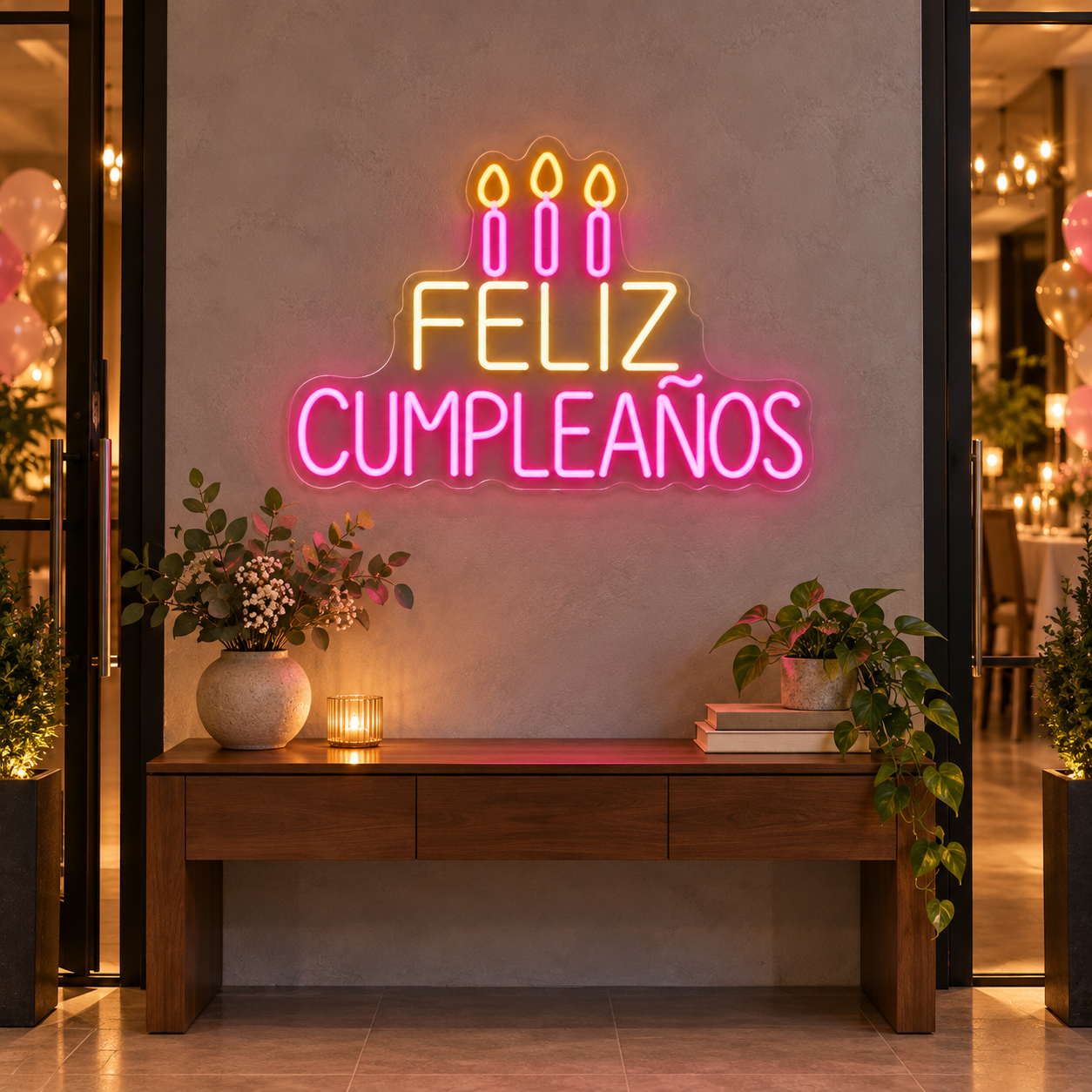 Neón LED Feliz Cumpleaños - Miniatura 3