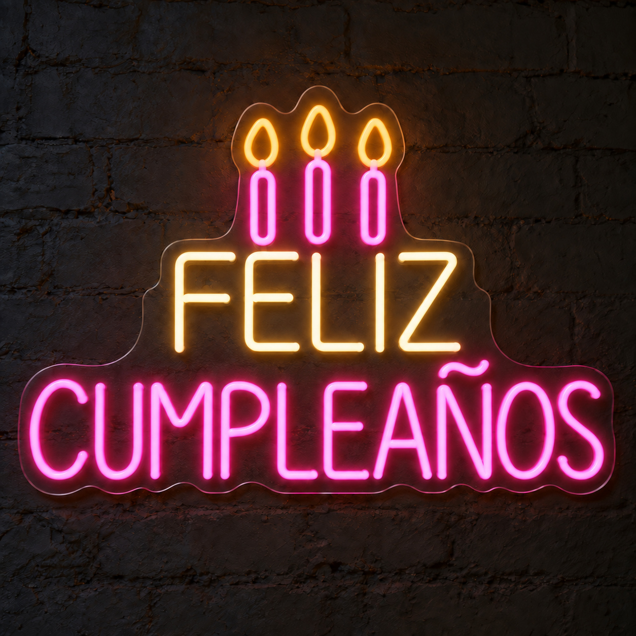Neón LED Feliz Cumpleaños - Miniatura 1