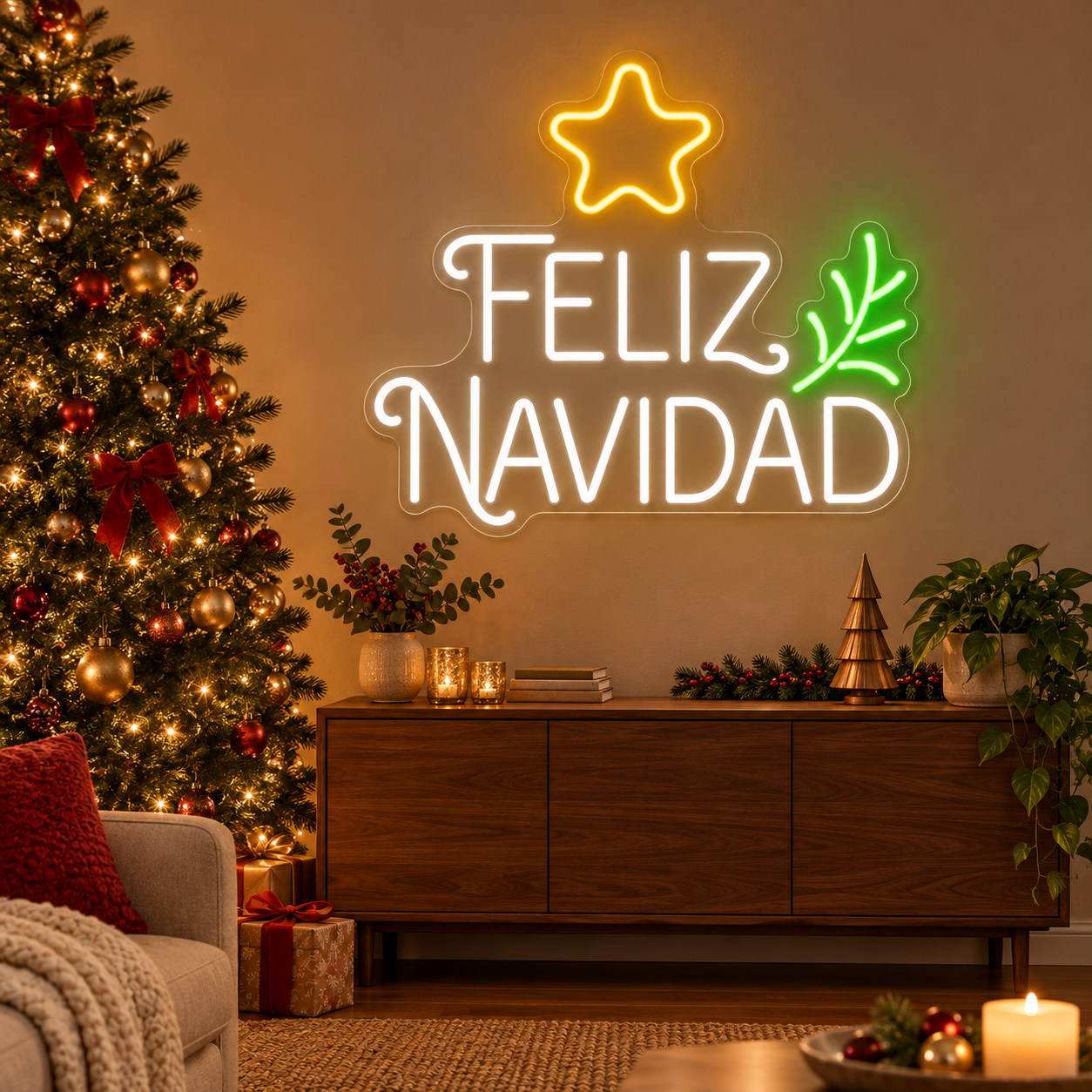 Neón LED Feliz Navidad - Miniatura 2