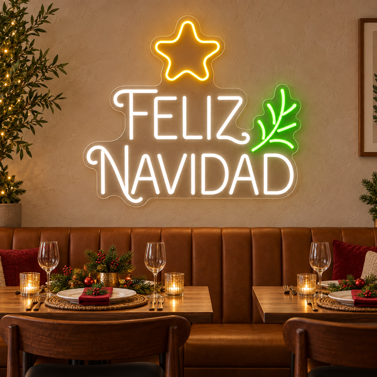 Neón LED Feliz Navidad - Miniatura 4