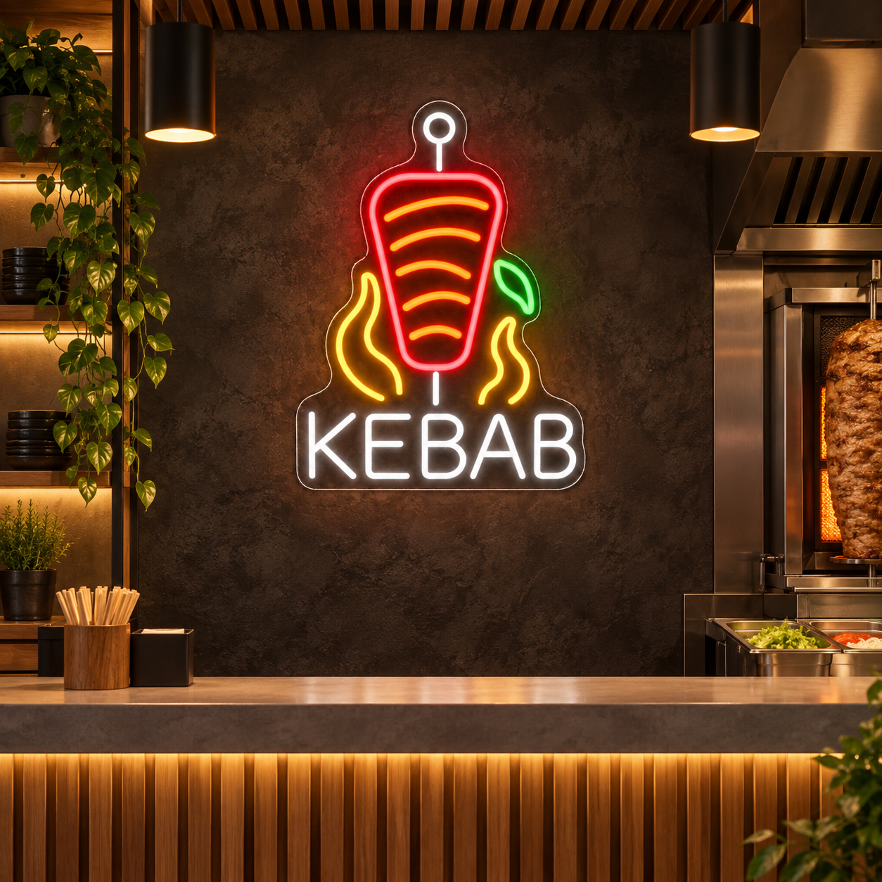 Neón LED Kebab Asador - Miniatura 2