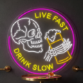 Neón Live Fast Drink Slow - Miniatura 4