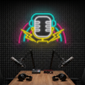 Neón Micrófono Podcast - Miniatura 2