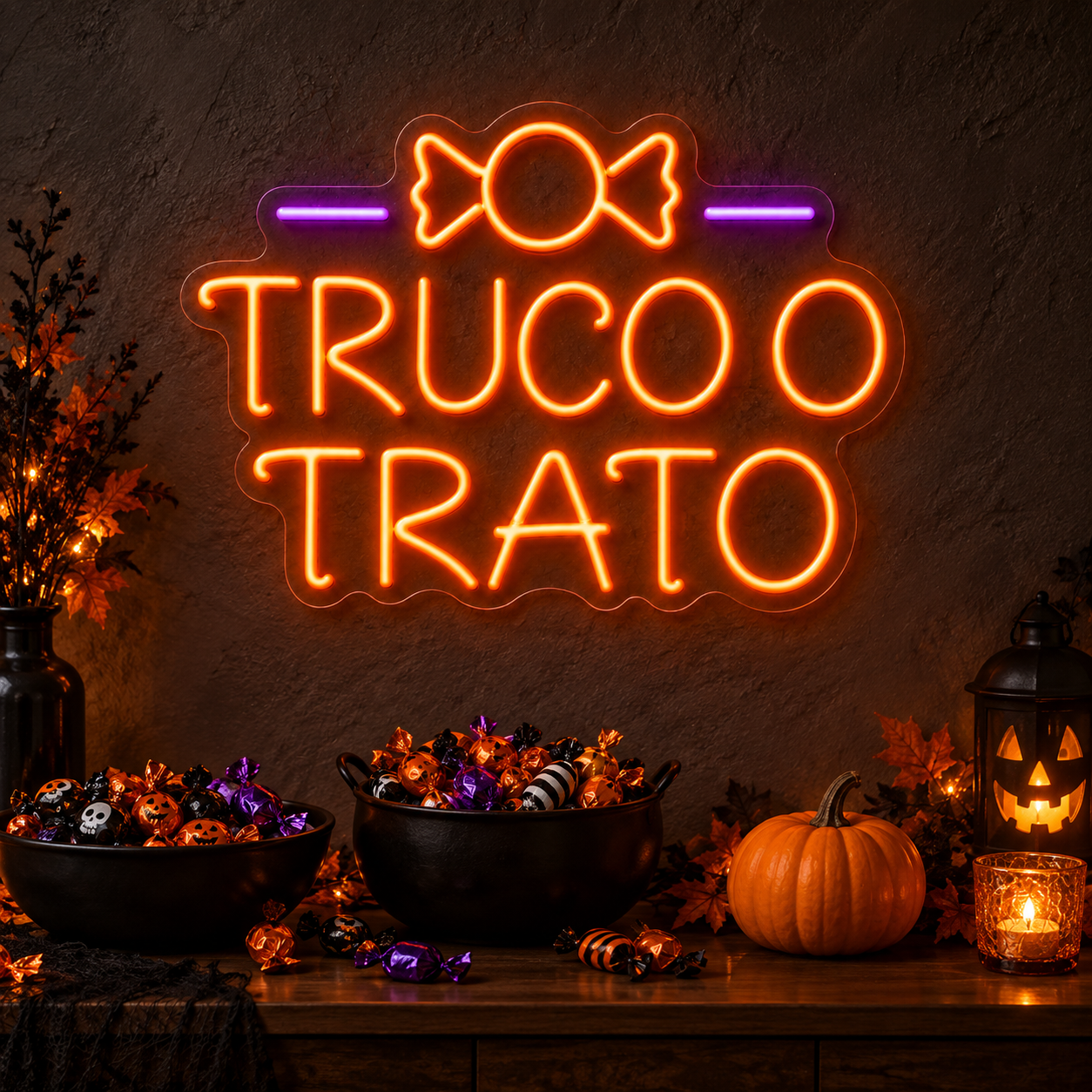 Neón LED Truco o Trato - Miniatura 2