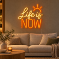 Cartel LED neón «Life is now» - Miniatura 2