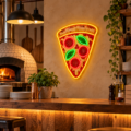 Cuadro de neón Pizza Volcánica - Miniatura 2