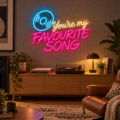 Cartel LED de neón – "You’re my favourite song" - Miniatura 2