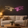 Neón LED Manos acercándose - Miniatura 2