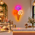 Cuadro de neón Helado Trío Galáctico - Miniatura 2