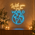 Neón LED «With you to the end of the world» - Miniatura 2