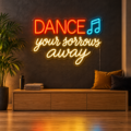 Dance your sorrows away – Cartel LED neón - Miniatura 2