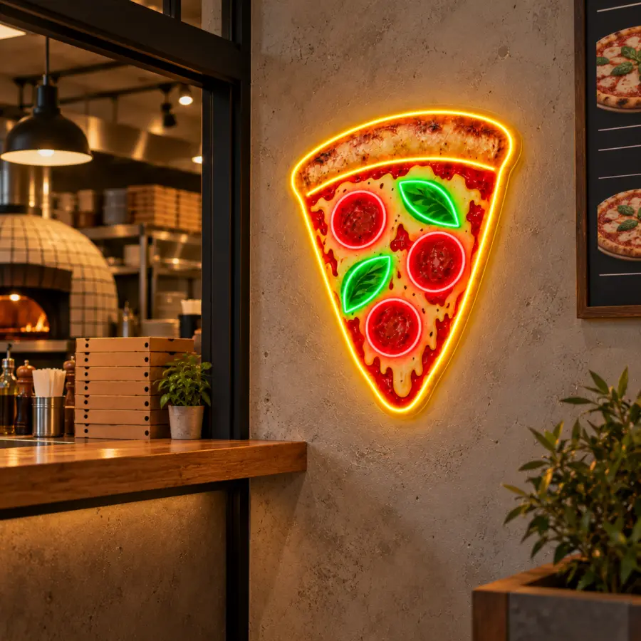 Pizza Volcánica — zona de recogida