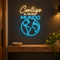 Neón LED Contigo al fin del mundo - Miniatura 3