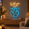 Neón LED «With you to the end of the world» - Miniatura 3