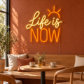 Cartel LED neón «Life is now» - Miniatura 3