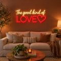 Letrero LED neón «The good kind of love» - Miniatura 4