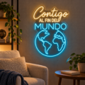 Neón LED Contigo al fin del mundo - Miniatura 4