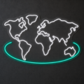 Neón LED World Map - Miniatura 6