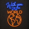 Neón LED «With you to the end of the world» - Miniatura 8