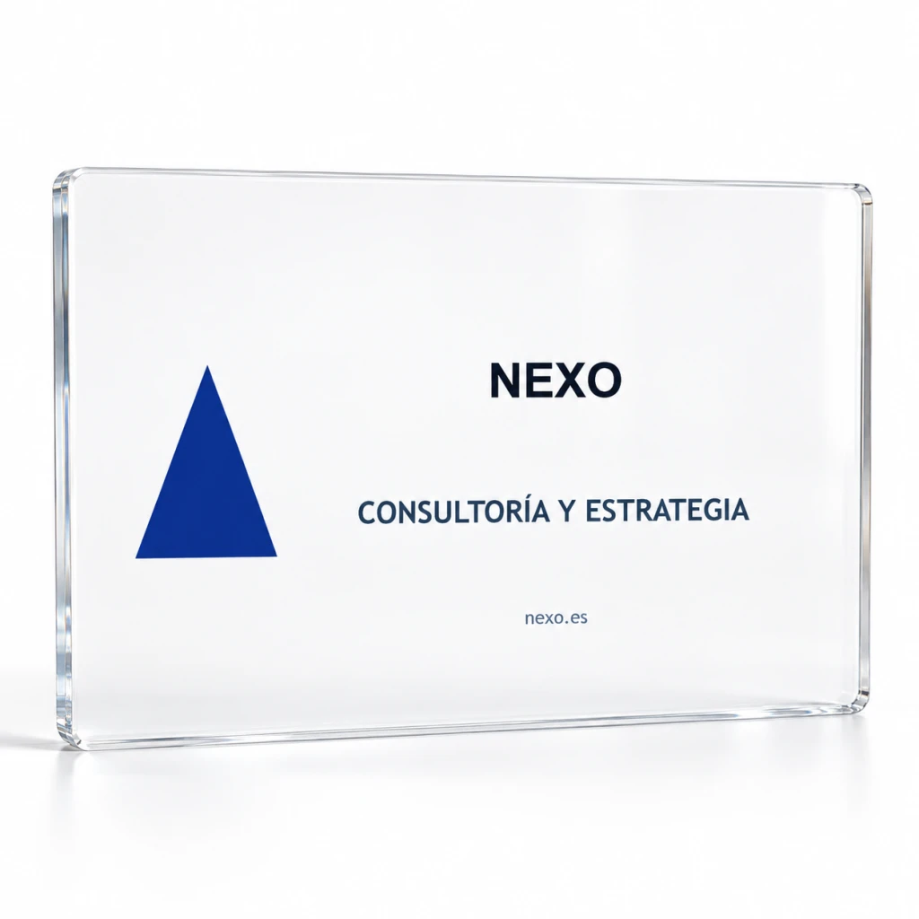 Placa de metacrilato personalizada